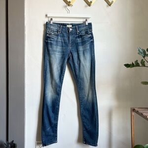 MOTHER Skinny Jeans - Classic Blue
